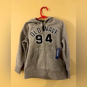 NWT Boys Zip Up Old Navy Fleece Hoodie